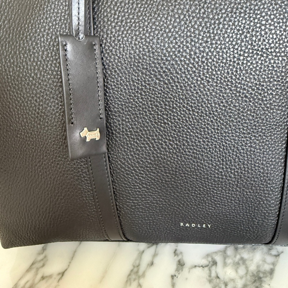 Radley London Lynton Close Black Leather Ziptop Tote Bag NEW 111274 - Picture 11 of 16